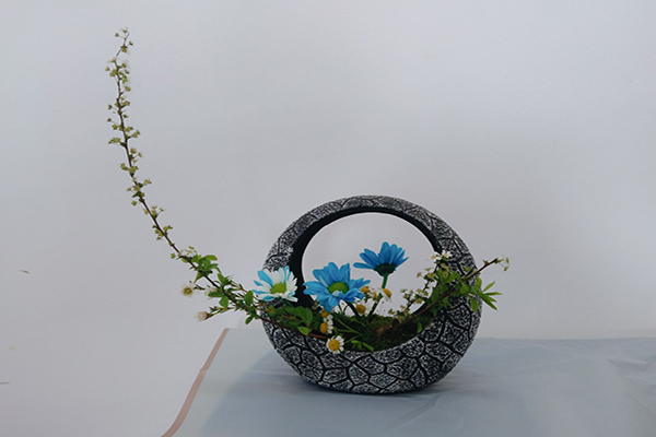 87978797威尼斯老品牌风景园林专业成功举办园林插花艺术作品展